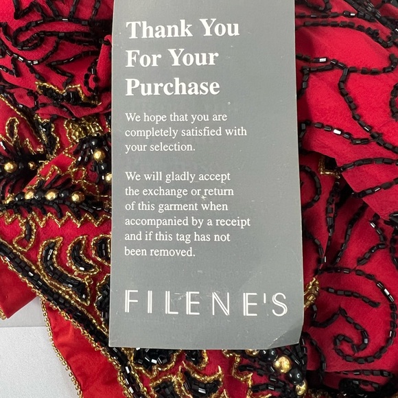 Adrianna Papell Sequined Formal Silk Jacket Handmade in India Vintage 1994 L NWT - Picture 14 of 16